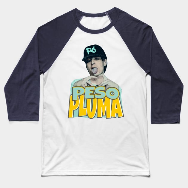 Peso Pluma Letra Baseball T-Shirt by sahiliart06